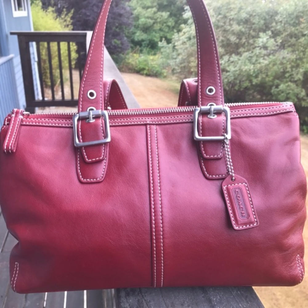 Coach Red Soho Leather Small Satchel  G33-9545